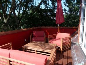 Posezení v ubytování Appartement Sandröschen