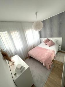 Postel nebo postele na pokoji v ubytování La bella casa