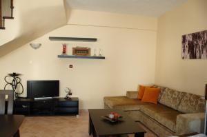 Posezení v ubytování Mani Villas