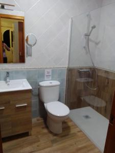 Koupelna v ubytování Casa Raquel