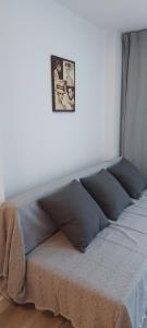Posteľ alebo postele v izbe v ubytovaní Apartamento SUERTE con vistas a la playa San Antonio de Cullera