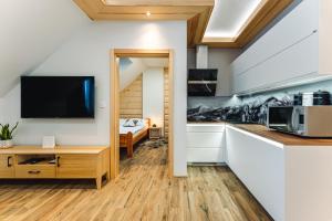 Kuchyňa alebo kuchynka v ubytovaní Apartament Między Górami