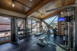 Fitness centrum a/nebo fitness zařízení v ubytování 49'er Inn & Suites
