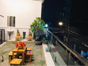 Balkón nebo terasa v ubytování Minh Hiền Hotel