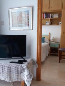 TV/trung tâm giải trí tại appartement de vacances dans résidence en ESPAGNE