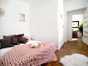 Posteľ alebo postele v izbe v ubytovaní Apartament Litevski Deluxe