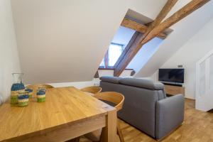 TV a/nebo společenská místnost v ubytování U Pivovaru - Apartments Boží Dar