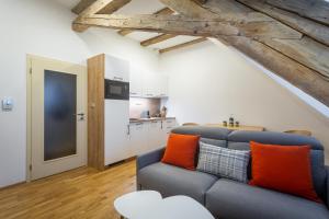 Kuchyň nebo kuchyňský kout v ubytování U Pivovaru - Apartments Boží Dar