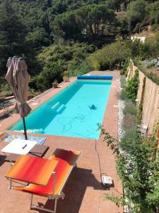 Výhled na bazén z ubytování Villa Shanti Yoga & Meditation nebo okolí