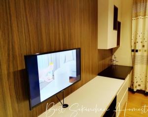 TV a/nebo společenská místnost v ubytování Sekinchan Paddy via Seaview Home 高楼 看海 稻田 民宿