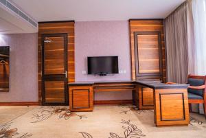 TV a/nebo společenská místnost v ubytování Hotel Hills