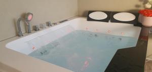 A bathroom at Royal suite with sea view- private jaccuzi-Also suitable for orthodox people