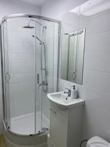 Ванна кімната в Astra Katowice - Aparthotel