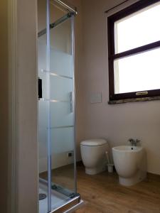 Koupelna v ubytování B&B L'orto del Geo