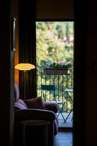 Ein Sitzbereich in der Unterkunft Priorat Aparthotel