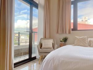 Llit o llits en una habitació de 光域文旅