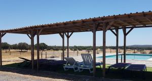 The swimming pool at or near Agro-Turismo Herdade do Carneiro