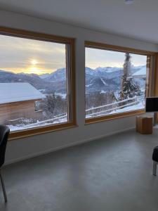 Nespecifikovaný výhled na hory nebo výhled na hory při pohledu z apartmánu