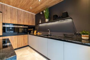 A kitchen or kitchenette at Luksusowy Apartament Enklawa pod Skrzycznem - Dream Apart