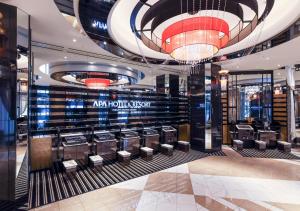 a dressing room on a cruise ship at APA Hotel & Resort Niigata Ekimae Odori in Niigata