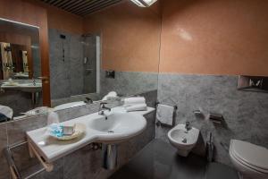 Koupelna v ubytování Hotel Petra