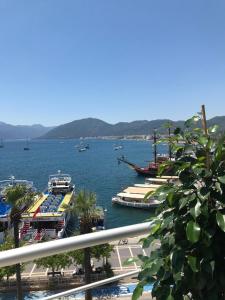 a group of boats docked in a body of water at Trea Homes Marina Suites in Marmaris