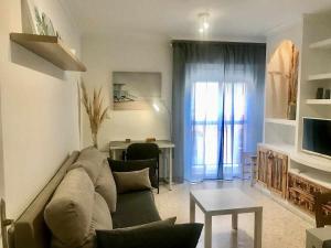 A seating area at Apartamento Callao