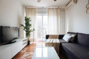 Televízia a/alebo spoločenská miestnosť v ubytovaní Calatrava Suite Apartment
