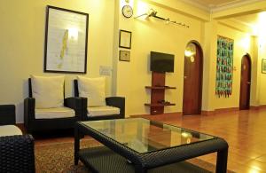 TV a/nebo společenská místnost v ubytování Kokari Guesthouse + 16 fotografií