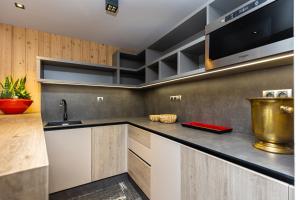 Köök või kööginurk majutusasutuses Apartmány U Vinice