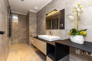 Vannituba majutusasutuses Apartmány U Vinice