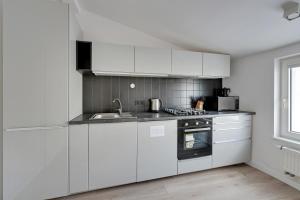 Kuchyňa alebo kuchynka v ubytovaní Apartamenty Haffnera by Grand Apartments