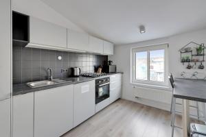 Kuchyňa alebo kuchynka v ubytovaní Apartamenty Haffnera by Grand Apartments