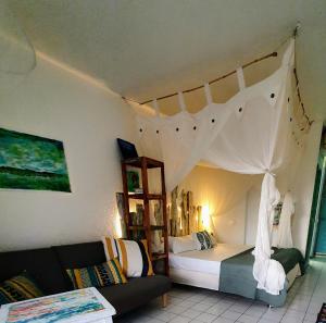 Postel nebo postele na pokoji v ubytování TI diamant CHERRY