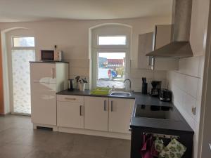 Η κουζίνα ή μικρή κουζίνα στο Ferienwohnung Wanderglück