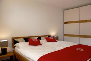 Postel nebo postele na pokoji v ubytování Apartment Olympia Matterhorn