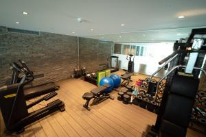 Fitness centrum a/nebo fitness zařízení v ubytování Hotel Wulfenia 4S - Adults Only