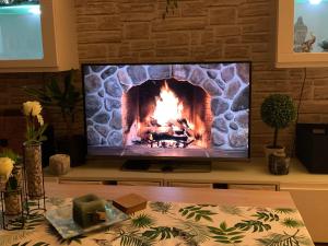 Televiisor ja/või meelelahutuskeskus majutusasutuses Apartment Simon