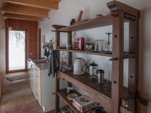 Kuchyň nebo kuchyňský kout v ubytování Mokko Saunahouse