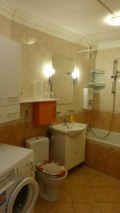 Koupelna v ubytování Apartment am Niers