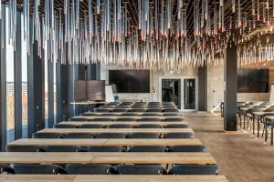 Staycity Aparthotels Leipzig City Centre餐厅或其他用餐的地方