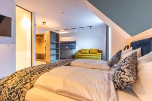 Postel nebo postele na pokoji v ubytování Lichti´s Rooms & Appartements