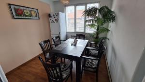 モンタナにあるGuest House Annaのダイニングテーブル(椅子付)、植物