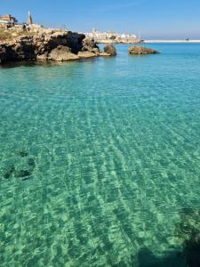 a large body of water with rocks in it at Carpe Diem B&B e Case Vacanza in Monopoli