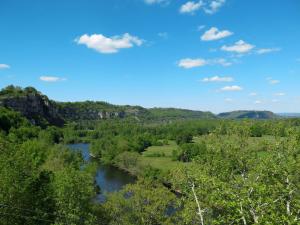 a view of the river from the overlook at Holiday Home Cazals - TIU100 by Interhome in Teyssieu