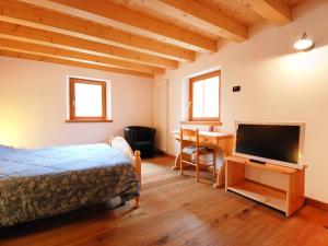 Televízia a/alebo spoločenská miestnosť v ubytovaní Apartment Albergo Diffuso - Cjasa de Barce-2 by Interhome + 21 fotografií