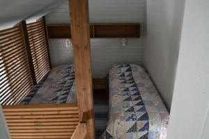 Postel nebo postele na pokoji v ubytování Saaritupa Apartment Saariselkä + 9 fotografií