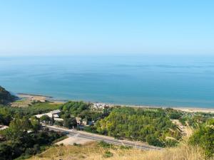 an aerial view of a road next to the ocean at Apartment Costa di Kair ed Din-6 by Interhome in Sperlonga