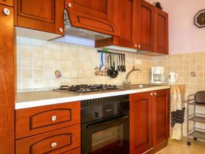 Dapur atau dapur kecil di Apartment Dilly - KRK116 by Interhome