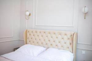 Ліжко або ліжка в номері Apartament Baltic Lux Sztutowo